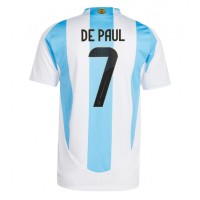 Argentinien Rodrigo De Paul #7 Fußballbekleidung Heimtrikot Copa America 2024 Kurzarm